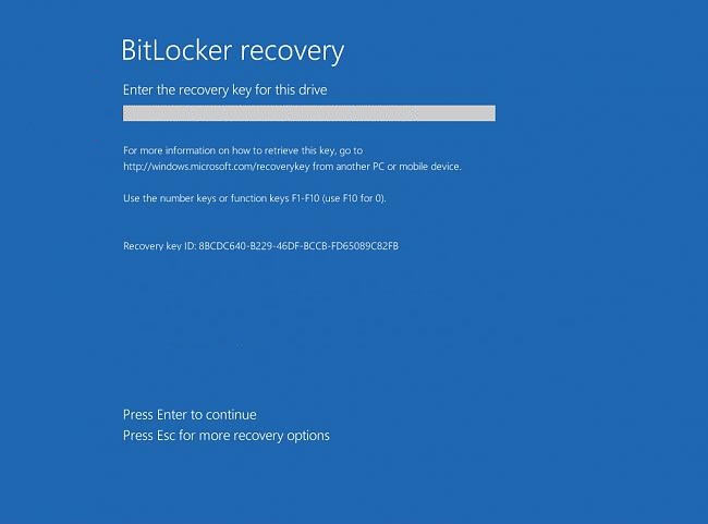 Can't boot computer, stuck at Bitlocker recovery