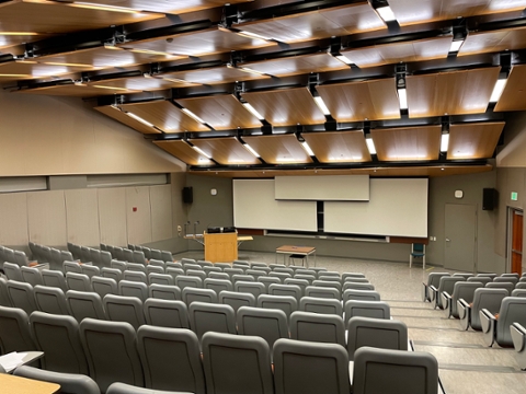 Baskin Engineering Auditorium 101 Front of Classroom Image