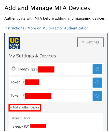 select Add another device
