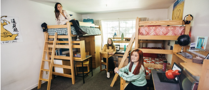Students in a dorm